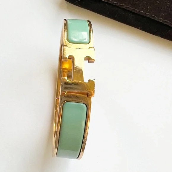 Hermes Clic H Bracelet - Blue, 18K
Rose Gold-Plated Bangle, Bracelet - Picture 8 of 16